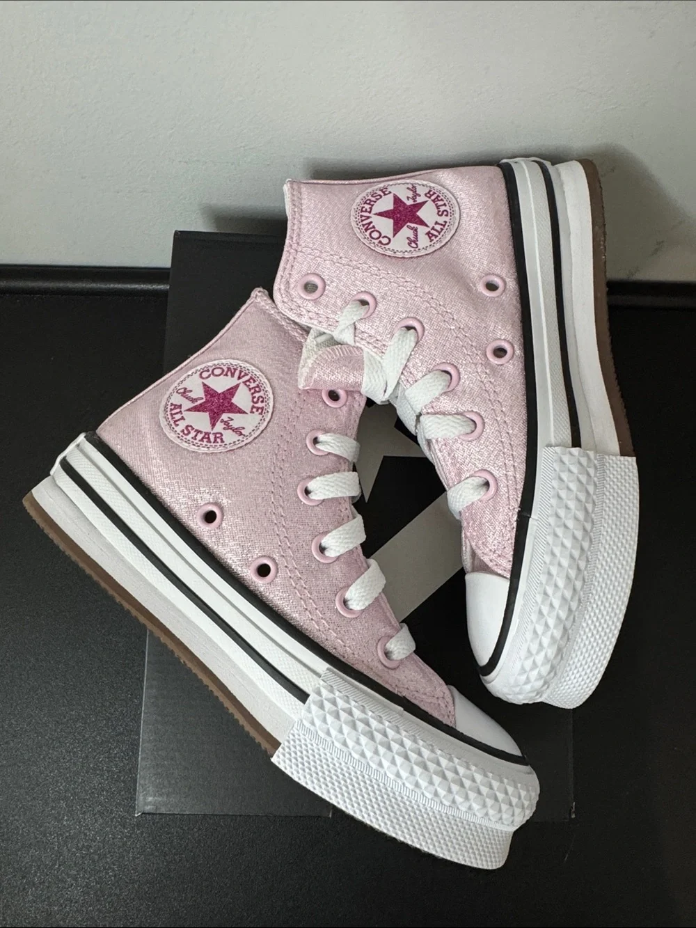 Converse Chuck Taylor All Star EVA Lift Platform Shine Pink Size 11 New NIB